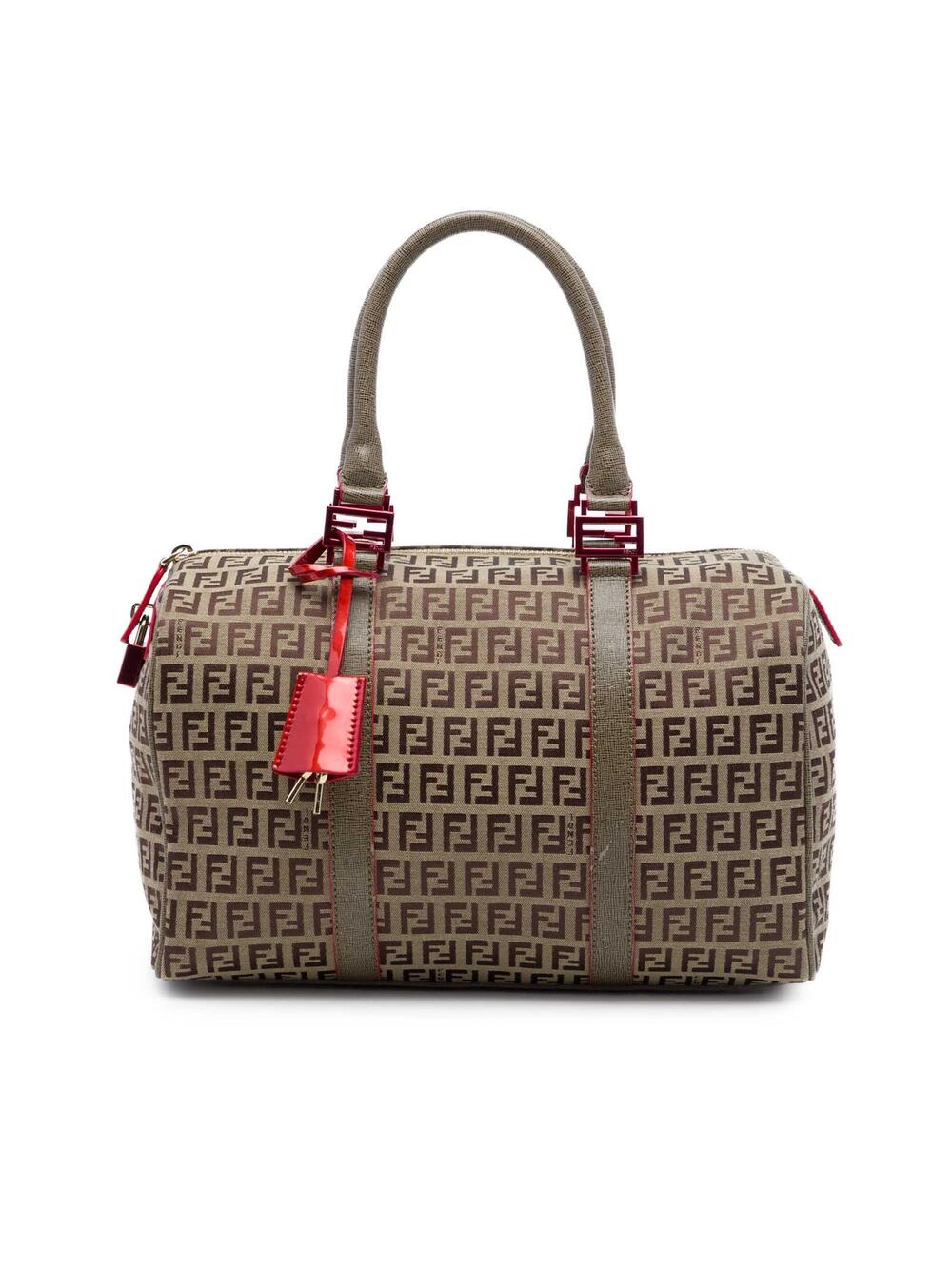Fendi Zucchino Canvas Forever Bauletto #297329F68B